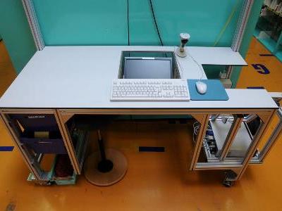 ESA ESD Arbeitsplatte aus Kompaktplatte mit Plattenkonfektionierung ESA ESD Arbeitsplatte aus Kompaktplatte mit Plattenkonfektionierung