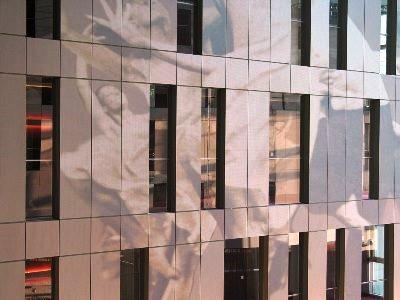 dekorative Fassadenverkleidung aus HPL Platten mit Digitaldruck Motiv dekorative Fassadenverkleidung aus HPL Platten mit Digitaldruck Motiv